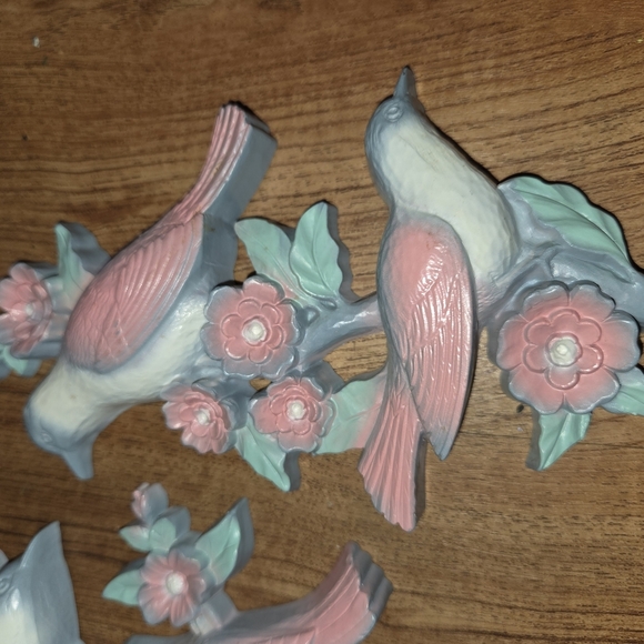 Pastel Bird Wall Decor Set - Picture 2 of 4